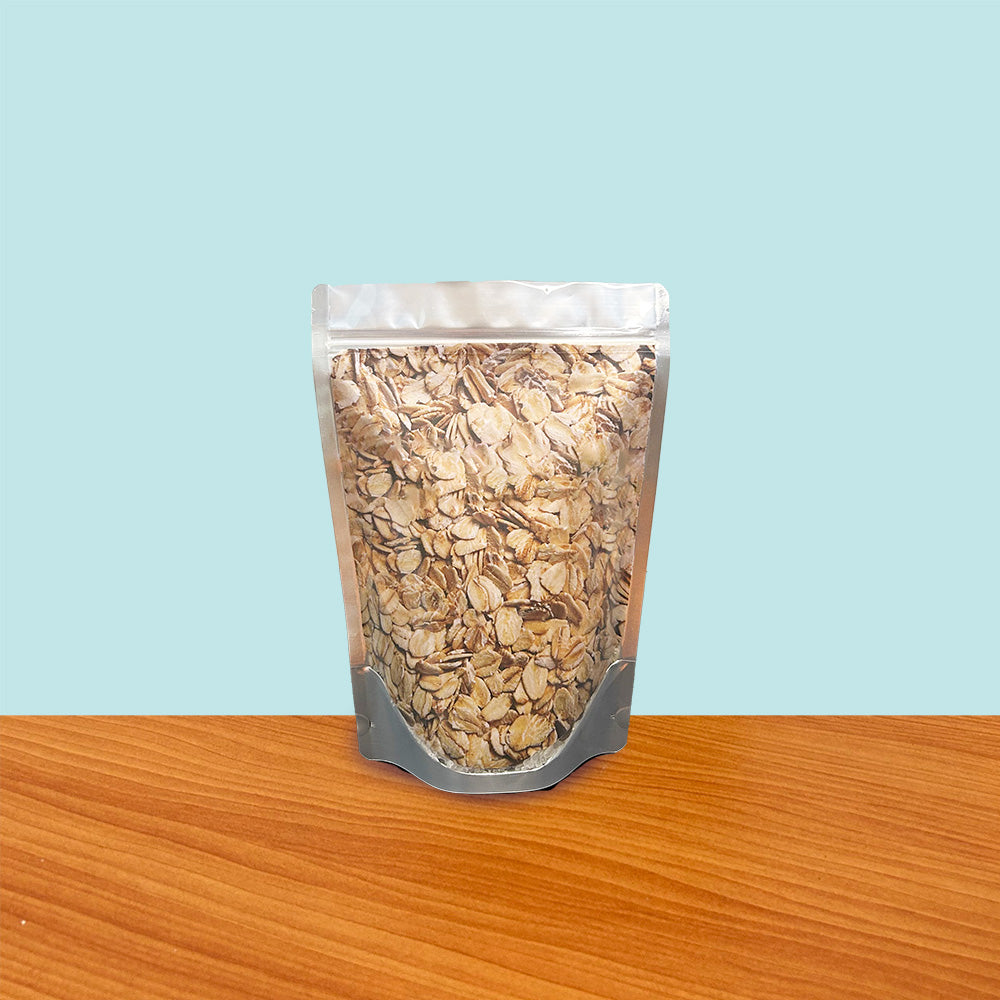 Stand Up Pouch with Zipper Closure - Clear Front/Silver Back