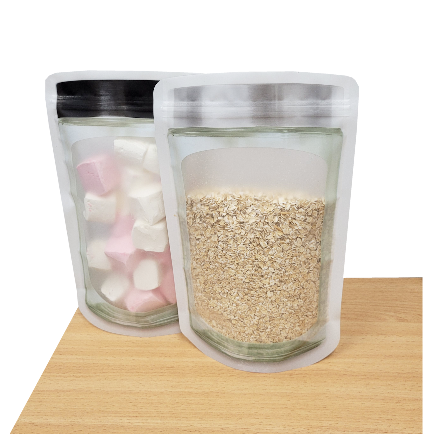 Stand Up Pouch - Square Jar Shaped Packaging