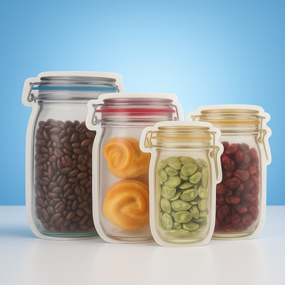 Jar- Shaped Pouches