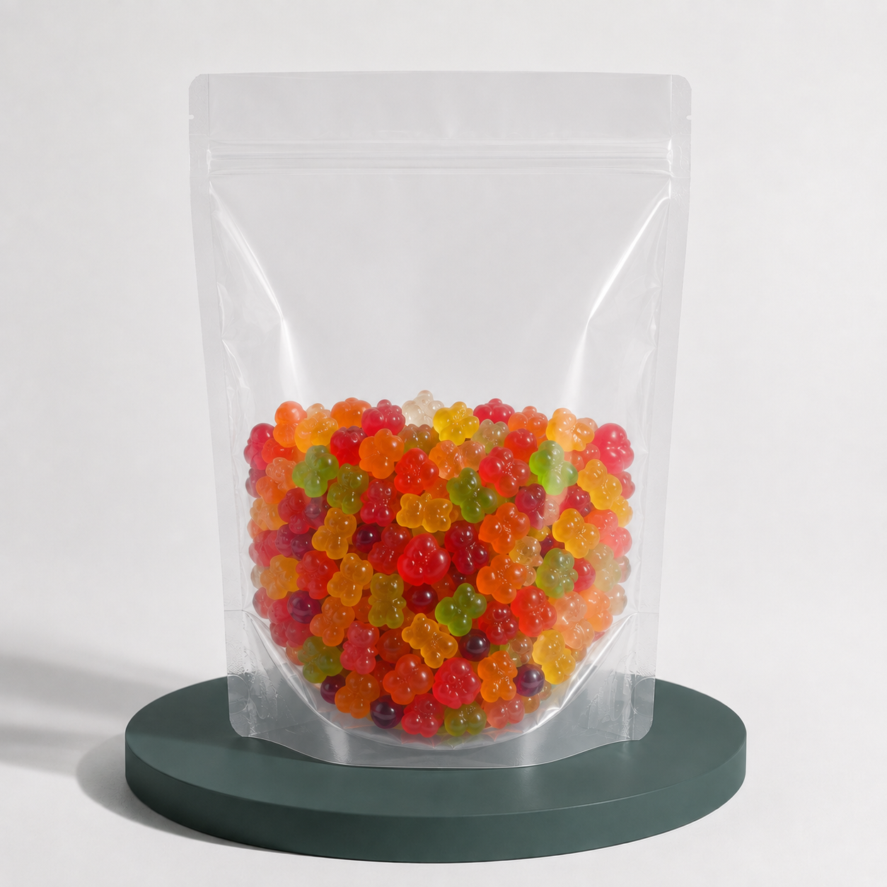 2kg Stand Up Pouch with Zipper Closure - Clear