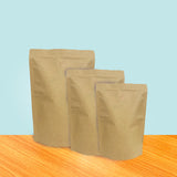 Stand Up Pouch with Valve - Kraft Paper