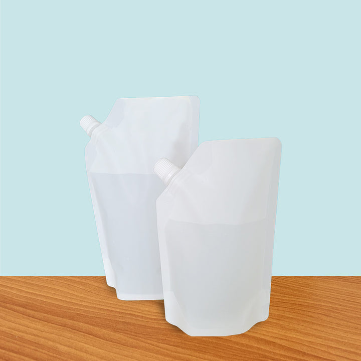 Stand Up Spout Pouch - Top Fill - Matt White