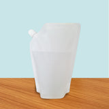 Stand Up Spout Pouch With Top Opening - Matt White