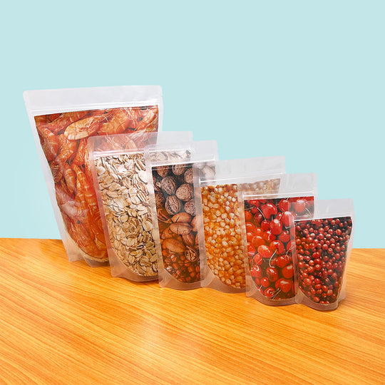 Stand Up Pouch with Zipper Closure - Clear