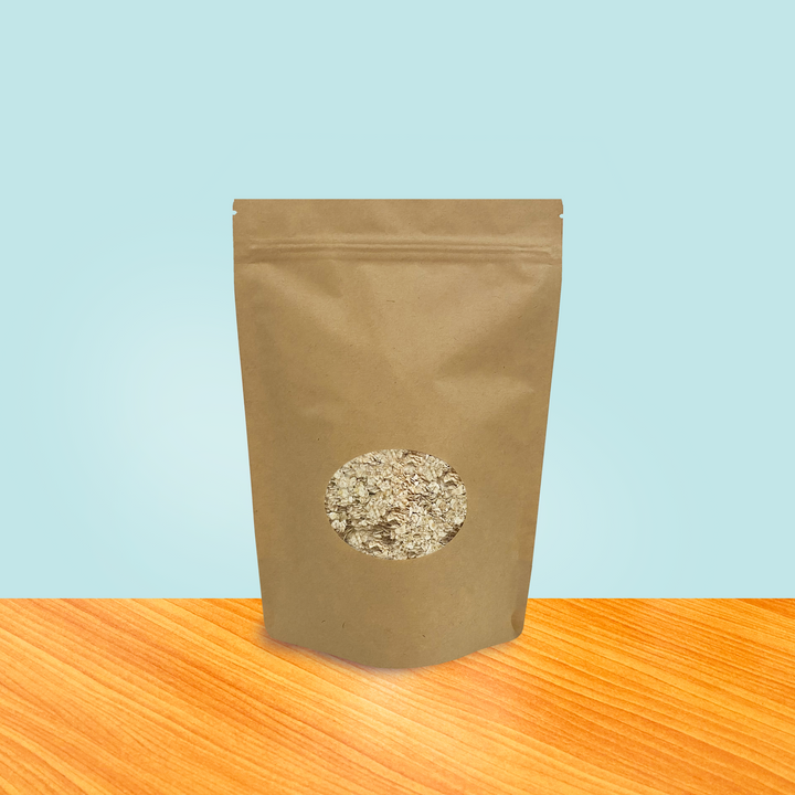 Stand Up Pouch with Oval Window - Kraft Paper