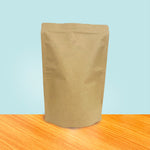 Stand Up Pouch with Valve - Kraft Paper