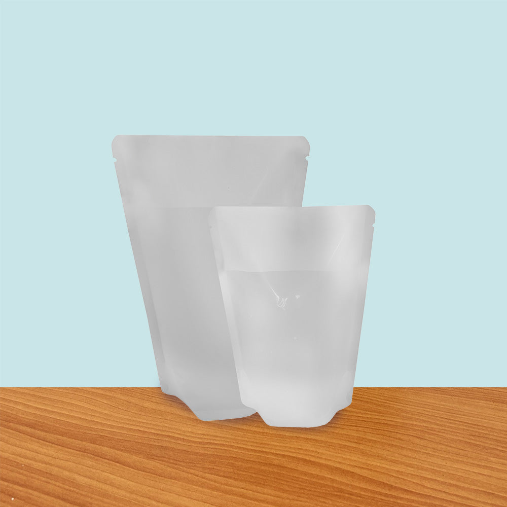 Retort Stand Up Pouch - Matte White – The Pouch Shop