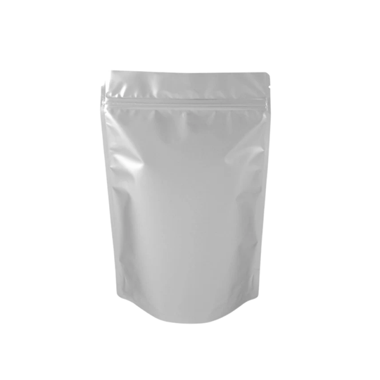 1kg Stand Up Pouch with Zipper - White Gloss