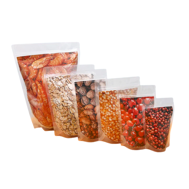 Stand Up Pouch with Zipper Closure - Clear