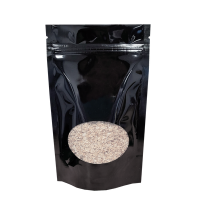 Stand Up Pouch with Oval Window - Gloss Black